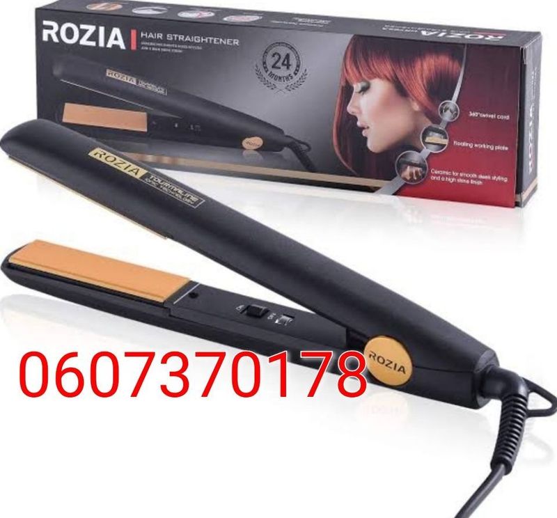 Professional Hair Straightener by Rozia Ceramic Flat Iron (Brand New)