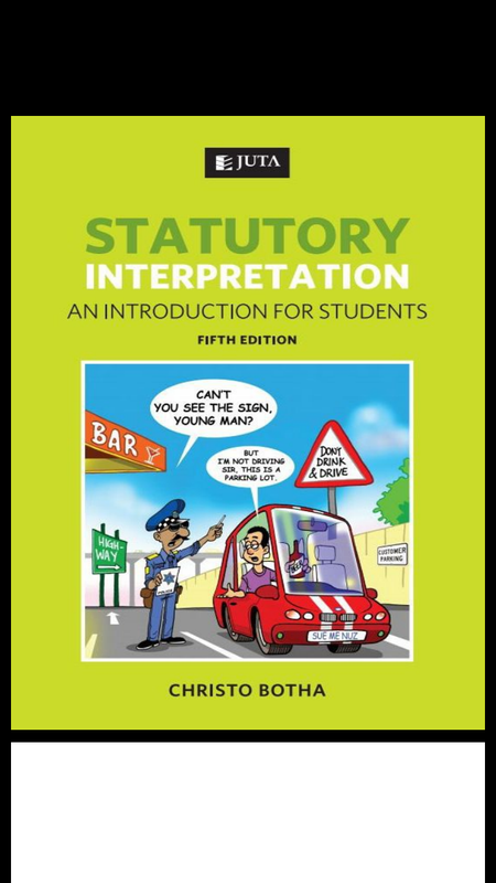 Statutory Interpretation 5th edition