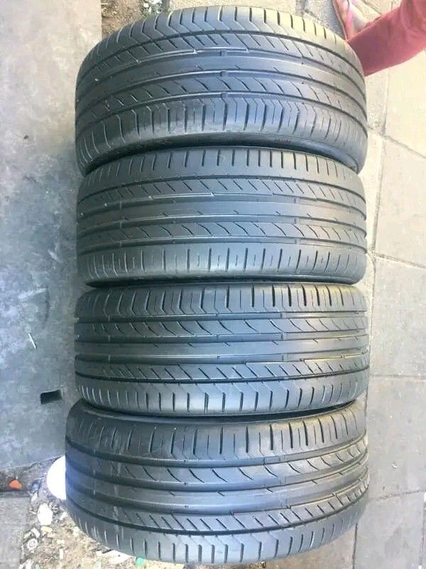 A clean set of 235 45 19 Continental tyres with good treads available for sale