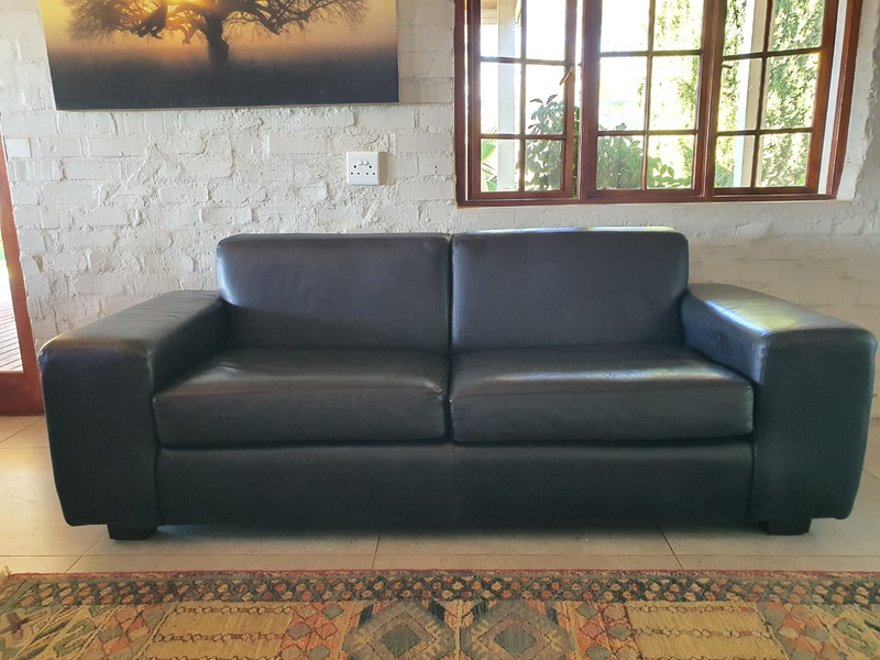 Black Incanda Karoo Leather Couch