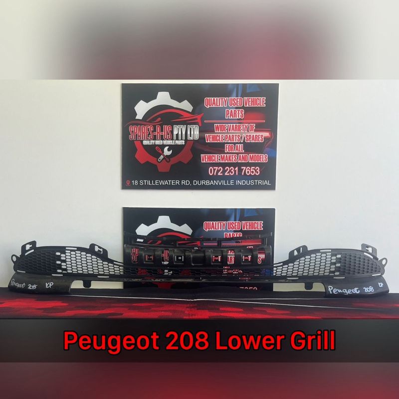 Peugeot 208 Lower Grill for sale