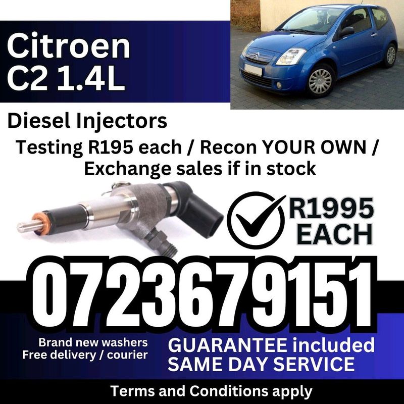 Citroen C2 1.4L Diesel Injectors for sale