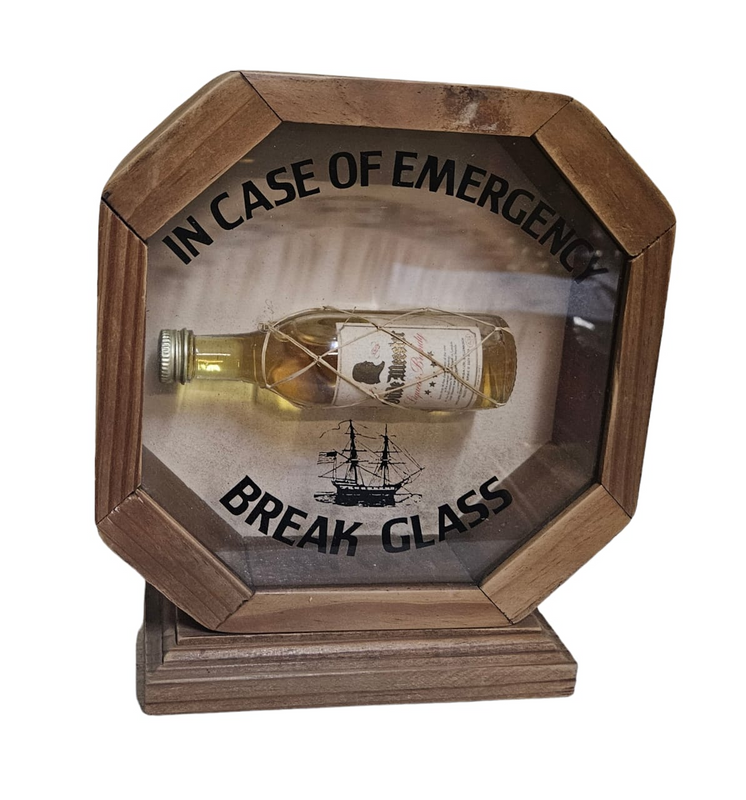 Bar Decor break glass in an emergency
