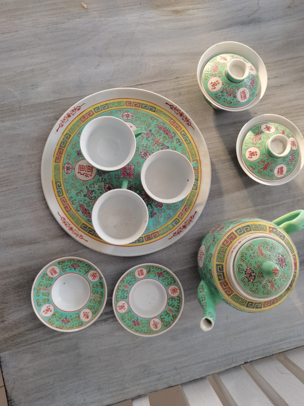 Vintage chinese porcelein tea set