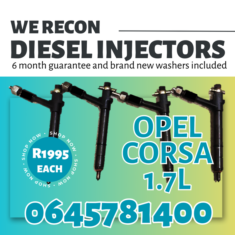 Opel Corsa 1.7L diesel injectors for sale