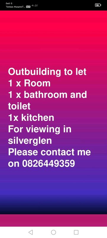 Outbuilding to let