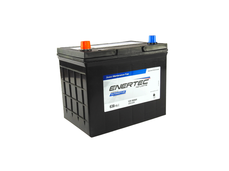 Enertec Blue 638, 12v, 60Ah, 480/500CCA, LHP Car Battery