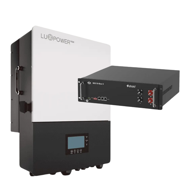 6KW 48V LUXPOWER INVERTER &#43; SHOTO 5.12KWH 51.2 LITHIUM BATTERY