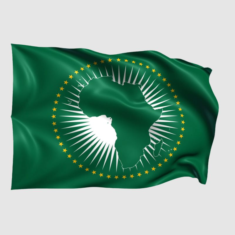 African Union Flag Double Sided 1850x1200mm-R399