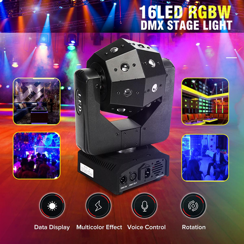 Professional LED Disco Stage MultiColour Moving Head Light DMX512 DJ Party Light. Brand New Products