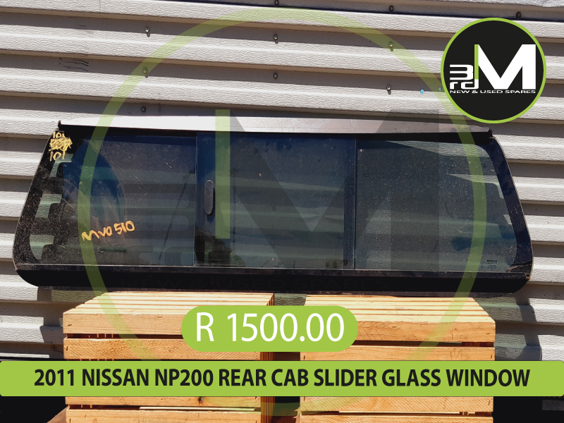 2011 NISSAN NP200 REAR CAB SLIDER GLASS WINDOW MV0510-#101