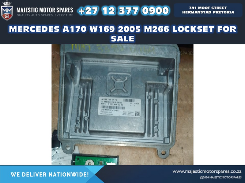 mercedes a170 w169 2005 m266 lockset for sale