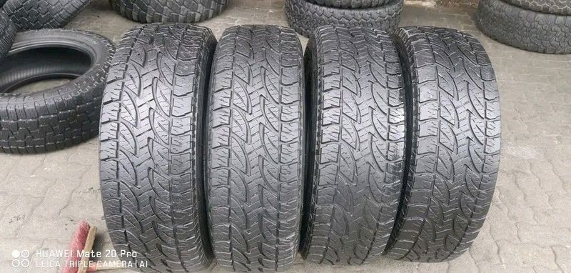 A clean set of 265 65 17 Bridgestone dueler tyres with good treads available for sale