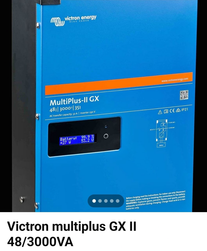 INVERTER VICTRON MultiPlus-II GX 48V/3000/35-32 230V.  4 Year FACTORY Warranty! LIKE NEW-HARDLY USED