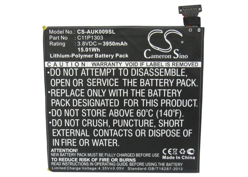 Tablet Battery CS-AUK009SL for ASUS K009 etc.