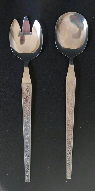 Salad fork and spoon