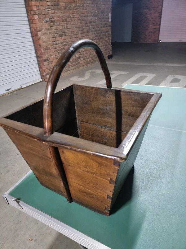 Antique Chinese rice bucket