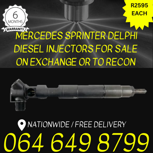 Mercedes Benz Sprinter diesel injectors for sale on exchange with 6 months warranty