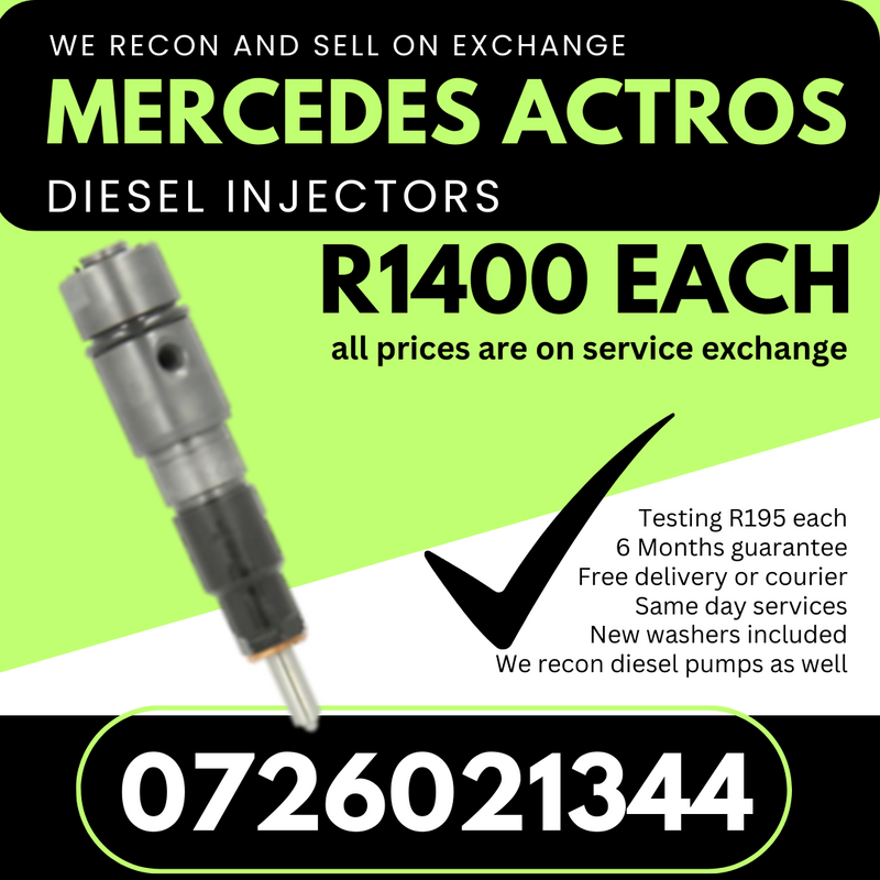 Mercedes Actros diesel injectors for sale
