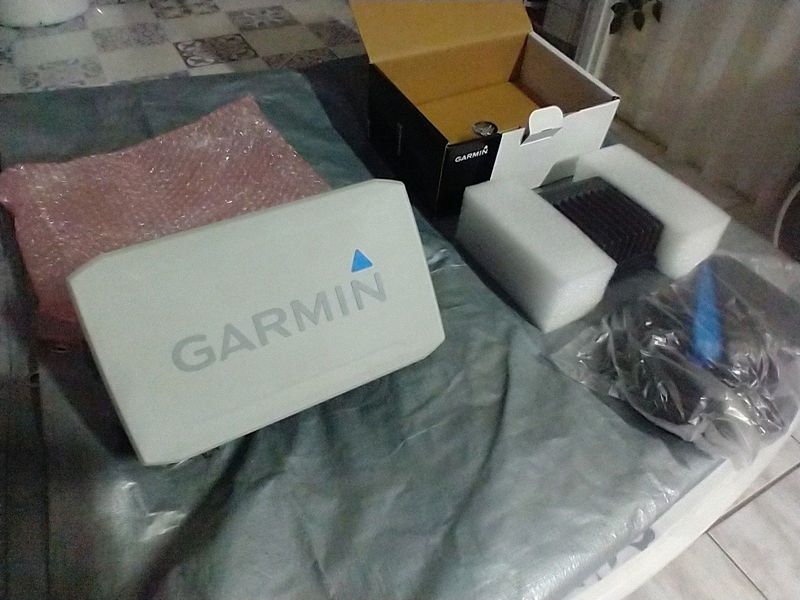 Garmin Ecomap 92sv fishfinder with GT 56 transducer and livescope transducer and GLS 10 blackbox.