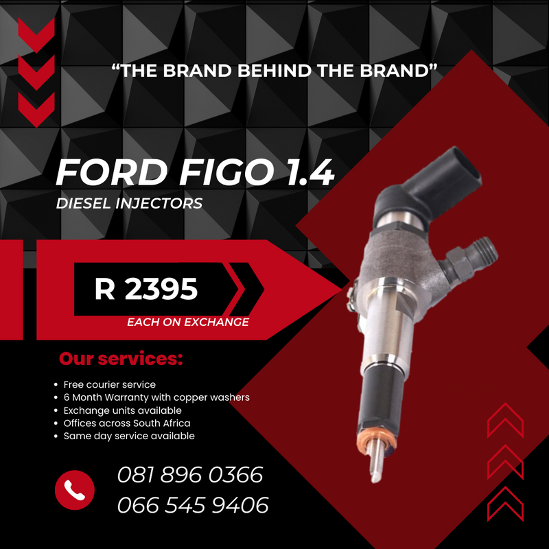 FORD FIGO DIESL INJECTORS FOR SALE ON EXCHANGE