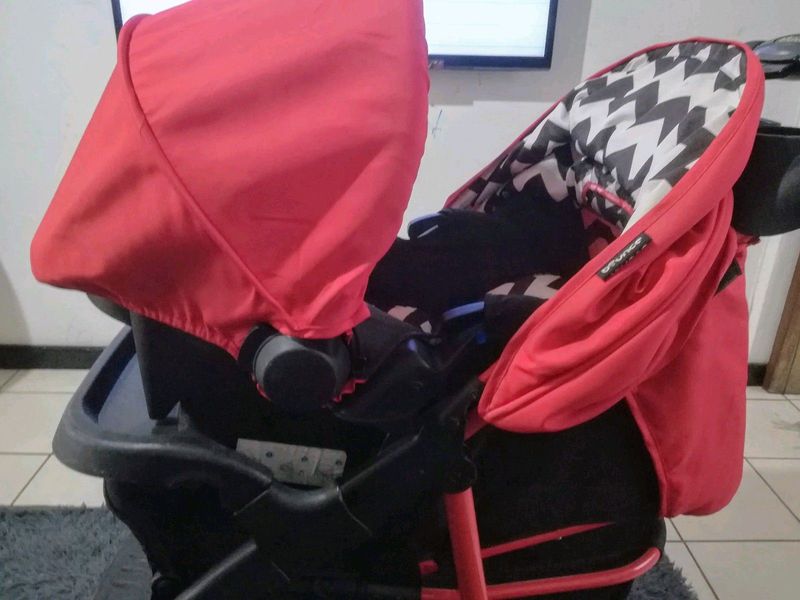 Pram with car seat for sale