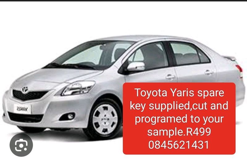 Toyota Yaris spare key R499 limited offer