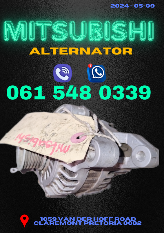 Mitsubishi alternator Call or WhatsApp me 0615480339