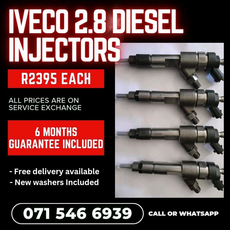 IVECO 2.8 DIESEL INJECTORS FOR SALE WITH WARRANTY