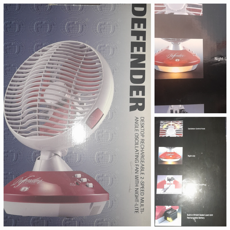 Rechargeable Fans (Ideal for comping or Loadshedding)