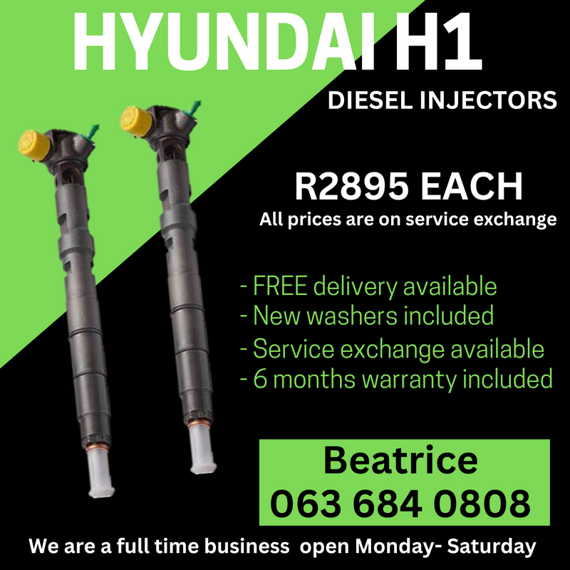 HYUNDAI H1 DIESEL INJECTORS FOR SALE WITH WARRANTY