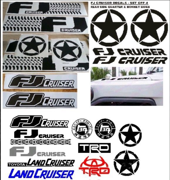 FJ Cruiser badges emblems decals stickers