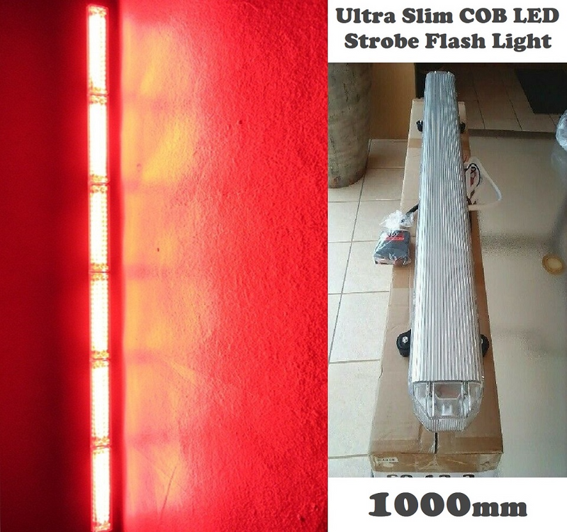 RED COB LED Vehicle Roof Top Strobe Flash Emergency Warning Light Bar. Very Bright Brand New Product