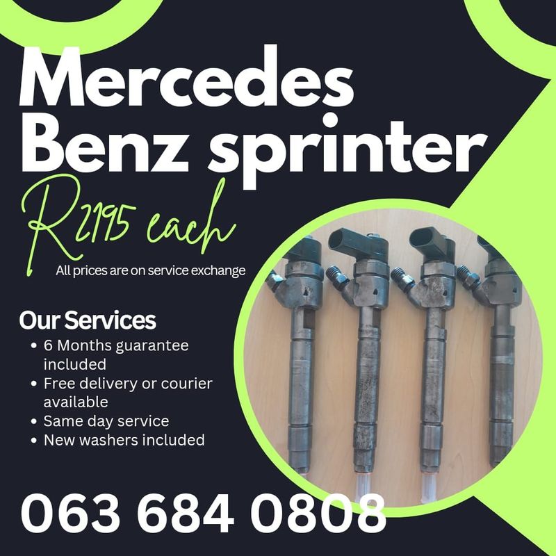 MERCEDES BENZ SPRINTER DIESEL INJECTORS FOR SALE WITH WARRANTY