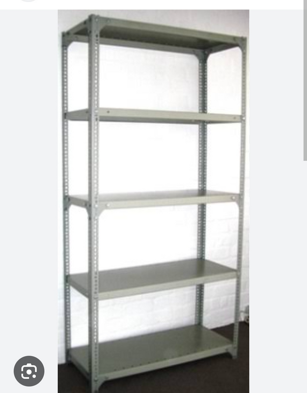 Good quality used 6 tier bolted shelves