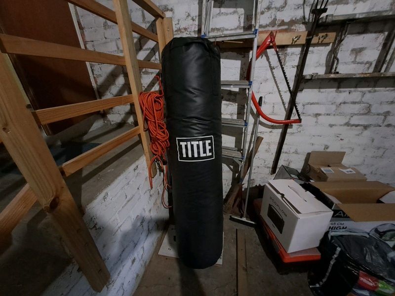 45kg Heavy Bag and Wall Mount, Title XXXL punching bag, used for two weeks