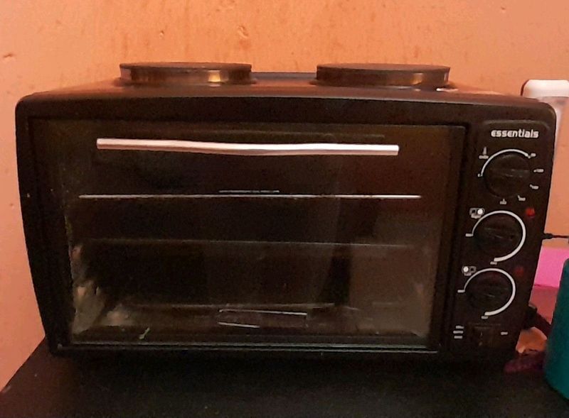 Black Essentials 2-plate stove