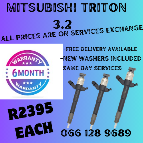 MITSUBISHI TRITON .3.2 DIESEL INJECTORS FOR SALE ON EXCHANGE OR TO RECON YOUR OWN