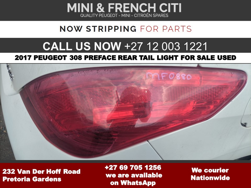 Peugeot 308 preface tail lights for sale used