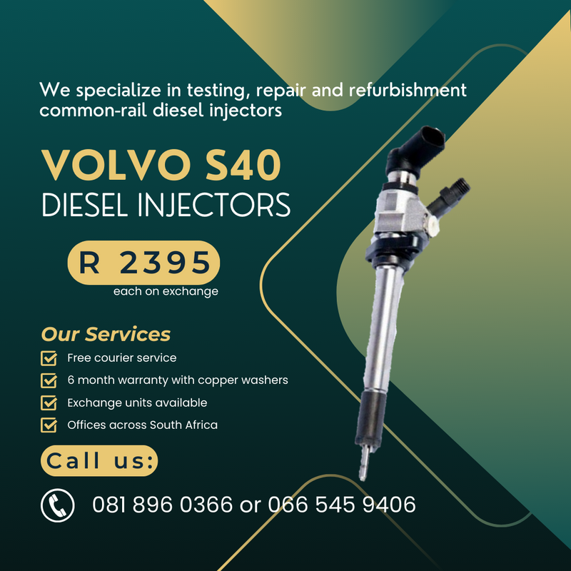 VOLVO S40 DIESE INJECTORS FOR SALE