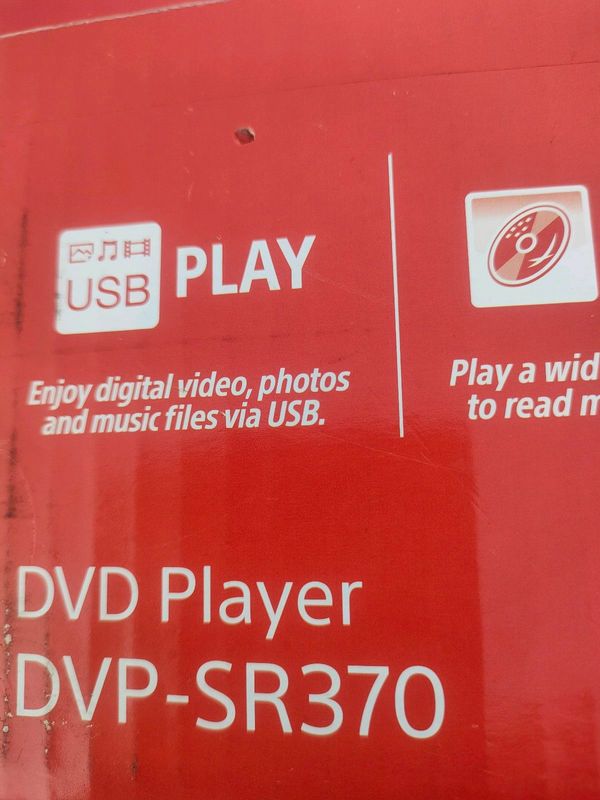 Sony DVD player dvp-sr370