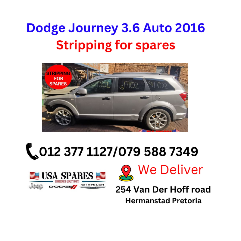 Stripping For Spares –Dodge Journey 3.6 Auto 2016