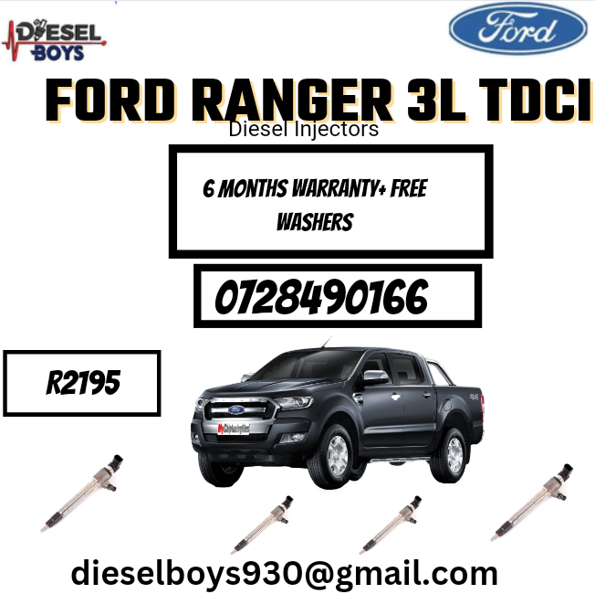 Ford Ranger 3L Diesel injectors