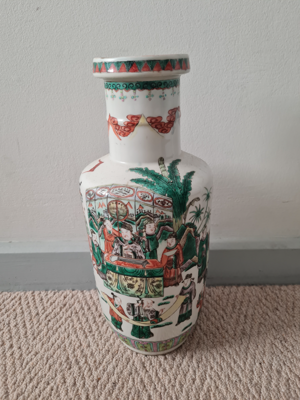 Antique Chinese porcelain vase from ming dynasty