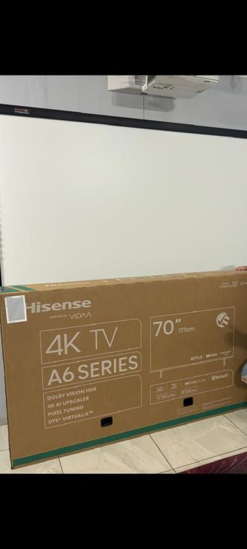 Hisense 70&#34; Smart UHD Tv for sale.