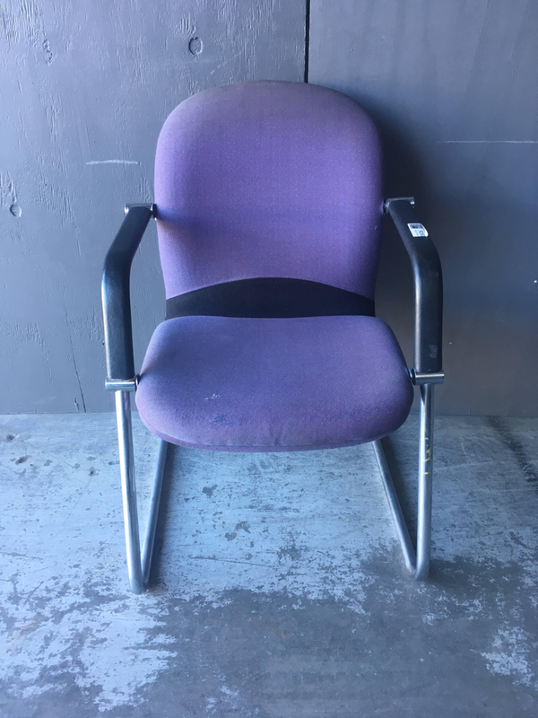 Blue Visitors Chair - REDUCED BARGAIN-