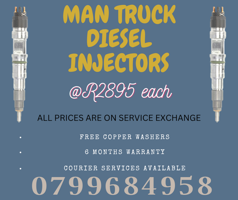 MAN TRUCK DIESEL INJECTORS/ WE RECON AND SELL ON EXCHANGE