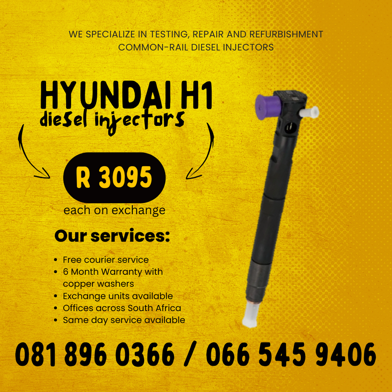 HYUNDAI H1 DELPHI DIESLE INJECTORS FOR SALE ON EXCHANGE