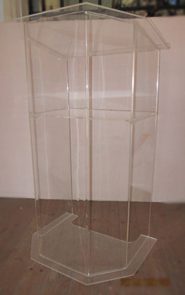 The Pentagon Clear style Acrylic Podiums