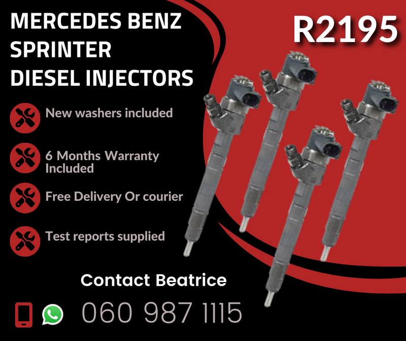 MERCEDES BENZ VITO AND SPRINTER DIESEL INJECTORS FOR SALE WITH WARRANTY